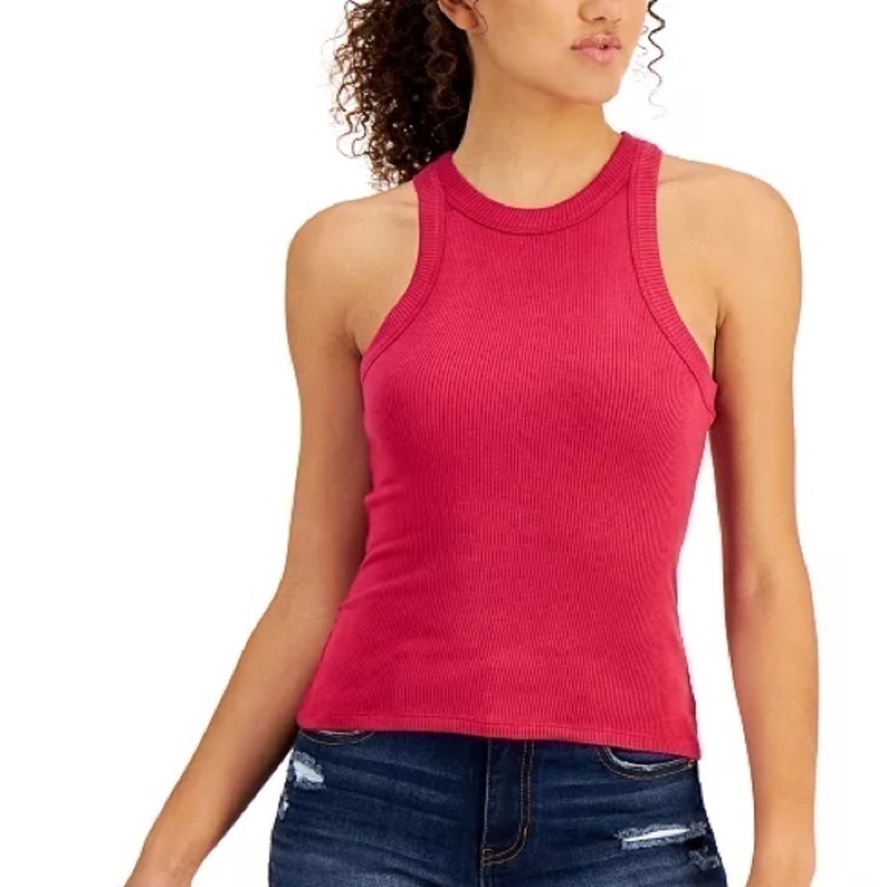 CRAVE FAME
Juniors' Racerback Tank Top high neck size L
